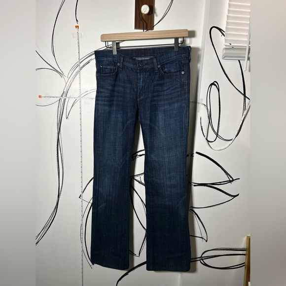 Citizens of Humanity High Rise Bootcut Amber Stretch Dark Blue Jeans Sz 28 - Picture 1 of 12